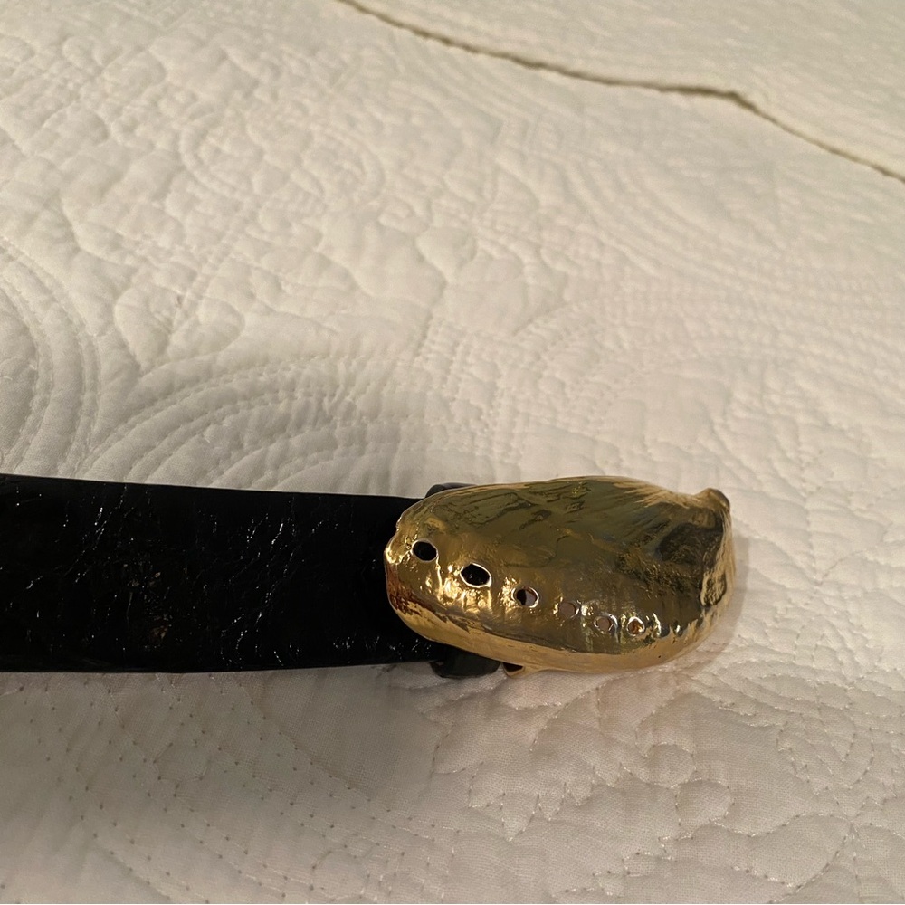 De Vecchi genuine, American Alligator black belt small